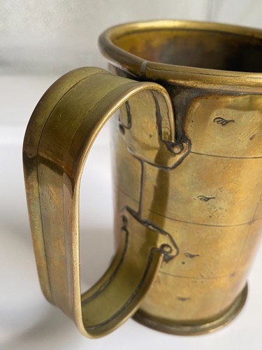 Antique Copper Tavern Ale House Tankard Hand Engraved Ye Olde Pump 1670 - Picture 8 of 19