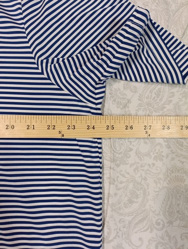 Camisa Polo RLX Ralph Lauren Para Hombres XL Azul Rayas Golf Rendimiento Bordada Usada en Excelente Condición - Imagen 7 de 8