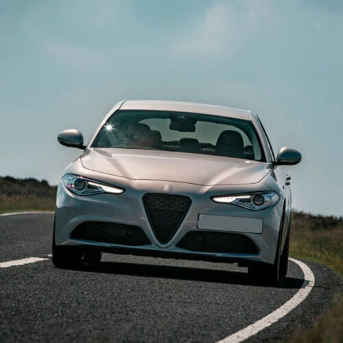 NUEVA parrilla delantera de fibra de carbono parachoques parrilla superior para Alfa Romeo Giulia 2017-2022 - Imagen 3 de 9