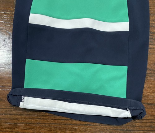 Tommy Hilfiger Dress Women's 4 Blue Green Sheath Crepe Sleeveless Round Neck Zip - Picture 5 of 6