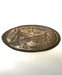 1933-Chicago-World-s-Fair-A-Century-of-Progress-Sky-Ride-Elongated-Penny