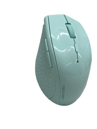 Tecknet Mouse Wireless Computer Optical Teal Button Model M002 Ergonomic Portabl - Picture 2 of 9