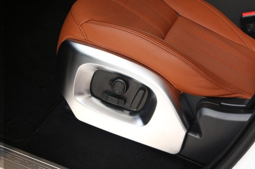 For Range Rover L405 2013-2017 Matte Silver Seat Button Handle Frame Cover Trim - Picture 3 of 8