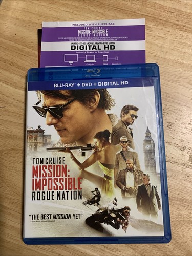 Mission: Impossible - Rogue Nation (Blu-ray/DVD, 2015)Authentic US Release