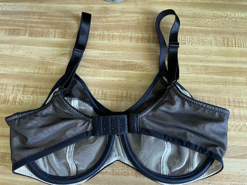 Chantelle 1571 Revele Moi Underwire Bra WOMENS SIZE US 32 DDD BLACK NWOT - Picture 2 of 3