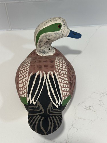 Widgeon Ente Köder Holzente Vintage 1979 signiert Sammlung handbemalt - Bild 3 von 7