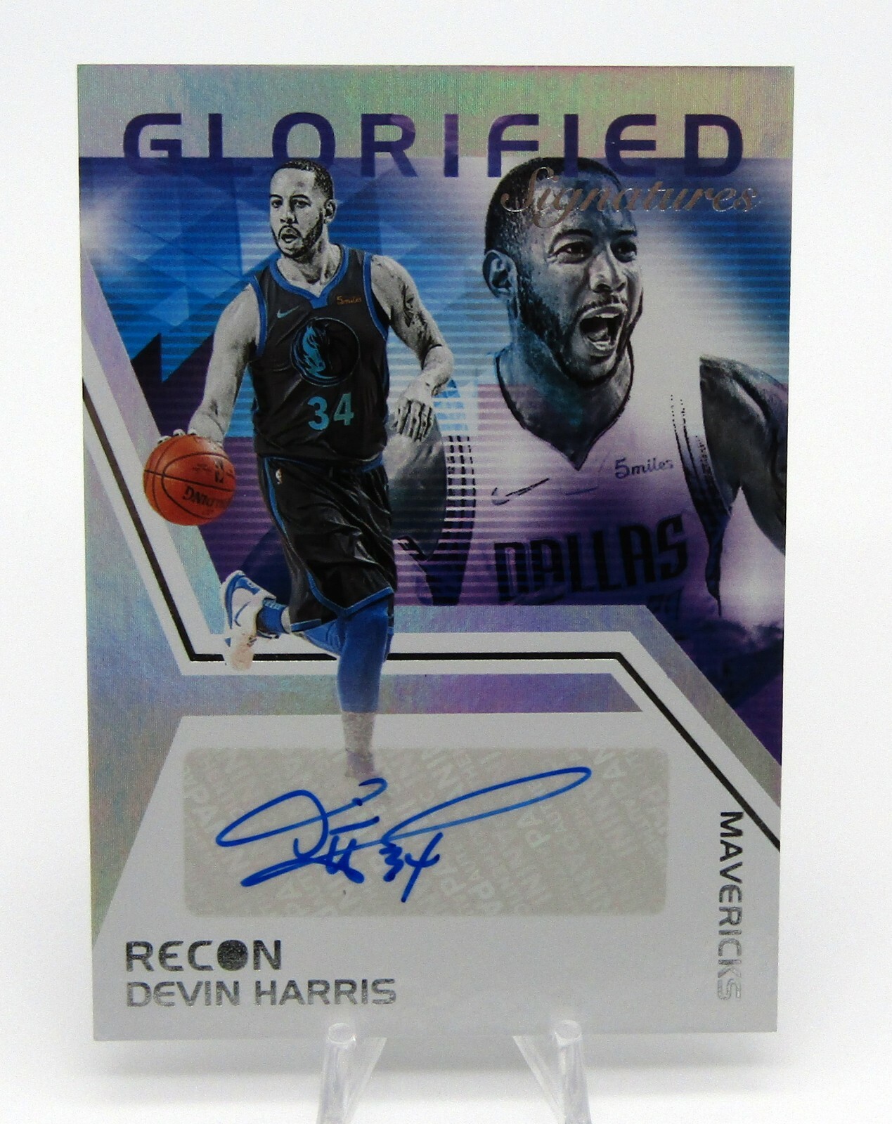 Panini 2020-21 Recon Glorified Signatures Auto Devin Harris Mavericks GS-DVH