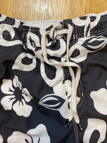 Men’s Speedo White/Black Hawaiian Board Shorts Swim Trunks Size XL - Picture 3 of 7