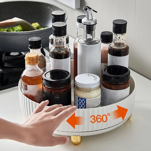 360 Rotating Cosmetic Organiser 3 Tiers Spinning Makeup Skincare Storage Holders - Picture 35 of 39