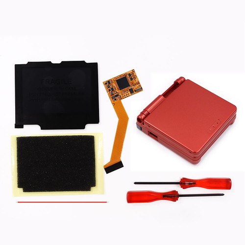 10-Level IPS V2 Backlight Mod Kits With Shell For Nintendo GameBoy Advance SP - Picture 26 of 48