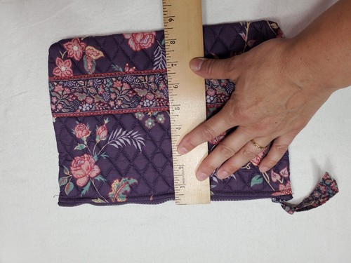 Lot Of 3 VTG Vera Bradley Large Cosmetic Bags Retired Lined Green Purple Navy - Picture 16 of 24