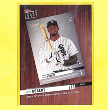 2020 Topps BTN-9 Luis Robert Behind Topps Now Rookie Card White Sox 