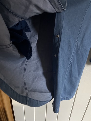 CALVIN KLEIN Dress Womens Blue Denim Shirt Dress Fitted Pocket Size Large Uk 12 - Picture 9 of 13
