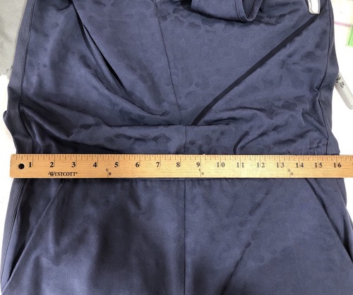 Athleta Brooklyn Textured Jumpsuit Medievel Violet Women Size 12 - 32"W 27"L - Picture 19 of 20