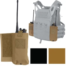 Radio Pouch Set for Side Tactical Lightweight Armor Plate Carrier Vest LACV