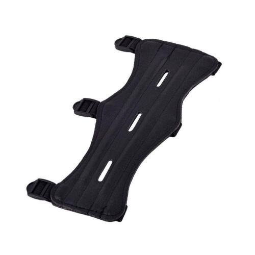 Strap Archery Arm Guard Armguard Wrist Protector Black Look. PU Leather T2S3 - Picture 2 of 12