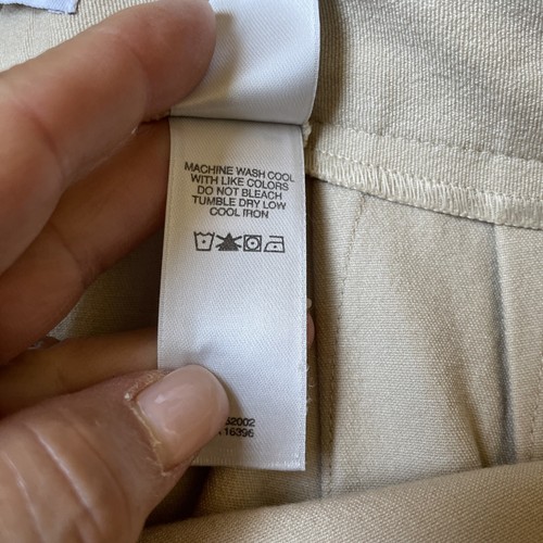 Villager Straight Leg Pants Trousers Women's 8 Ivory Stretch Career Classic NWT - Picture 9 of 13