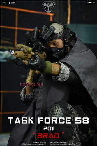 EASY&SIMPLE 1:6 27005 Task Force 58 PO1 Brad Soldier 12" Male Action Figure Doll - Picture 9 of 12