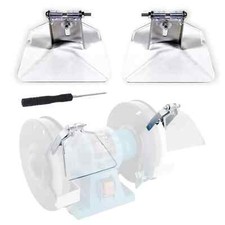 Bench Grinder Eye Shield 2 Pcs Grinder Eyeshield Replacement Kit for Most Ben...