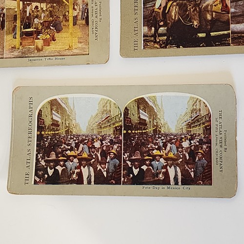 Stereographs Atlas View Company Chicago Circa 1900 Lot Of 5 - Picture 4 of 10