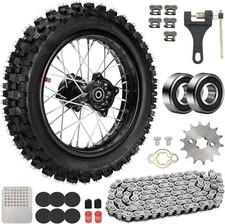 12 Rear Wheel 80/100-12 3.00-12 Tire Rim Kit ...