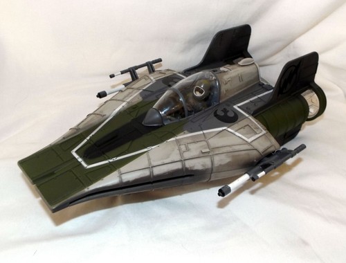 Star Wars 2002 Return Of The Jedi A-Wing Fighter Vehicle & Pilot figure Hasbro - Picture 6 of 10