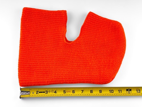 Vtg Knit Face Mask Adult Hat Winter Beanie Ski Cap Balacalva Hunting Orange - Bild 9 von 10