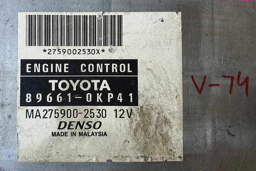 Toyota 89661-0KP41 engine computer unit Ecu Ecm oem jdm used 896610KP41 - Picture 2 of 8