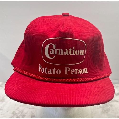 Gorra de béisbol roja de patata de colección de pana Clavel Ama Pro correa con cremallera - Imagen 10 de 12
