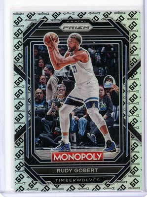 Rudy Gobert 2022-23 Prizm Monopoly Go Space Prizm