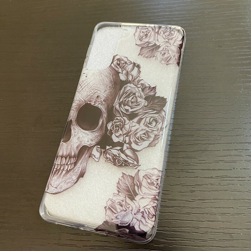 For Samsung Galaxy S21 S21+ Ultra 5G - Thin TPU Rubber Case Black Skull Roses - Picture 5 of 18