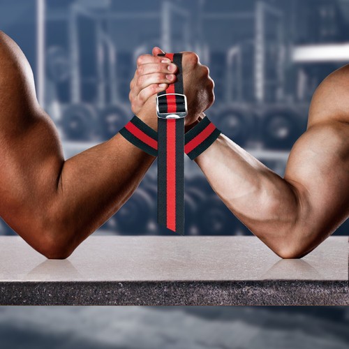 4-Pack Arm Wrestling Straps with Metal Buckle, 1.2m Long Competition Straps - Picture 5 of 6