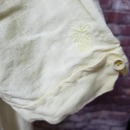 Cubavera Heritage Fit Men's Sise XL Linen Blend Cocktail Party Print Cuban Shirt - Picture 8 of 11