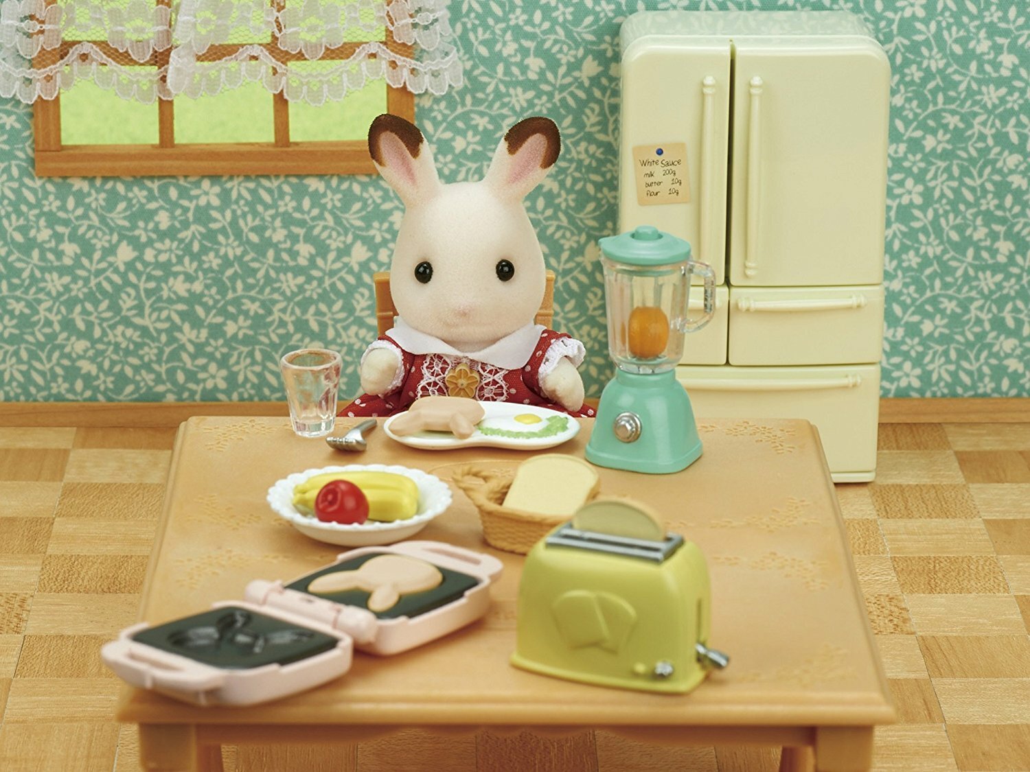 Sylvanian Families - 3 food Sets - Cooking Set, Lunch Set and Pancake Set