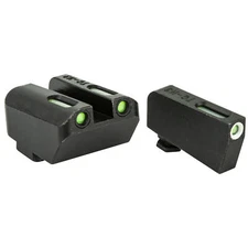 TRUGLO TFX Suppressor Height Sight Set Fits Glock 20/21/29/30/31/32 Steel Green