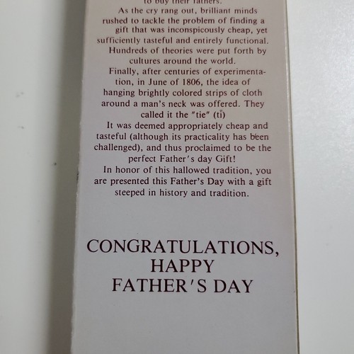 Atuendo de Saludo Día del Padre Marrón SuperDad Corbata a Rayas en Caja NUEVO DE LOTE ANTIGUO 1986 DE COLECCIÓN NUEVO - Imagen 10 de 13