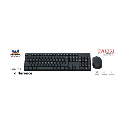 ViewSonic CW1261 Wireless Keyboard + Mouse Combo (SPANISH) - Picture 2 of 3