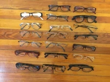 Lot of 20 Assorted Brands Eyeglasses Glasses Optical Frame Mixed Colors