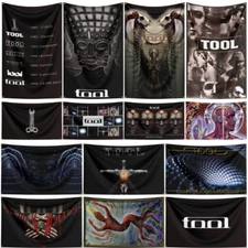 Tool Heavy Rock Metal Band Flag Banner Wall Hanging Tapestry + Brass Grommets
