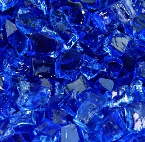Pacific Blue Fire Glass 10 Pounds of 1/2 In. Premium Tempered Fire Pit Glass