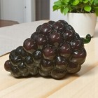 Vintage Murano Style Purple Green Grapes Bunch Hand-Blown Art Glass Décor 6"x4"