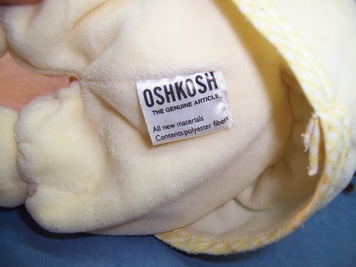 OshKosh B’gosh Bambola a sonaglio gialla occhi capelli castani - ottime condizioni - Foto 4 di 4