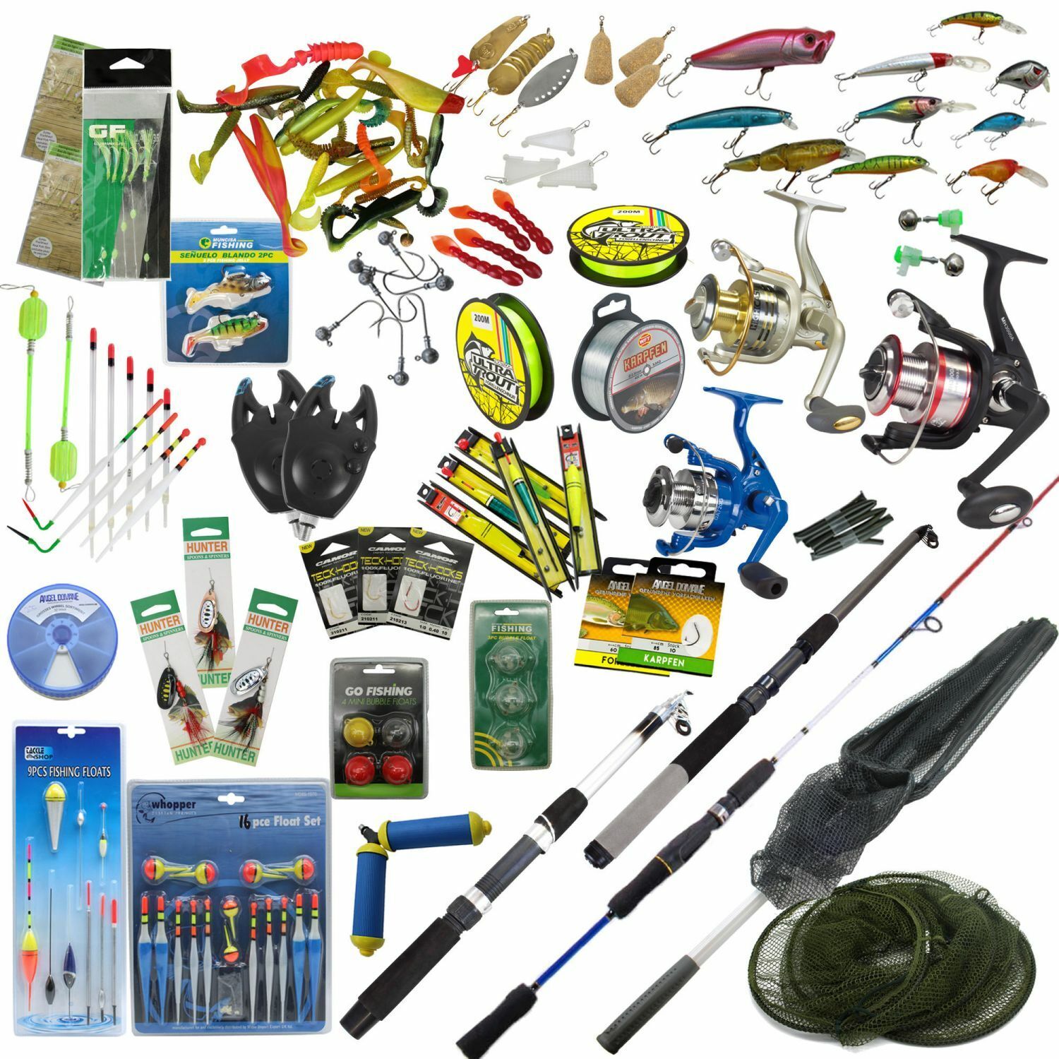 Tua portata pesca 3 canne 3 rossoOLI FILO SET COMPLETO accessori ESCHE circa 150tlg Tua portata pesca 3 canne 3 rossoOLI FILO SET COMPLETO accessori ESCHE circa 150tlg