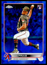 2022 TOPPS CHROME SAPPHIRE #338 LUIS FRIAS ROOKIE CARD ARIZONA DIAMONDBACKS/RC. rookie card picture