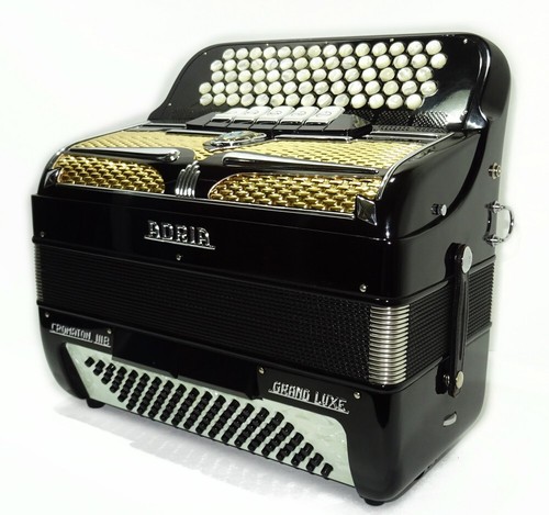 Adria Cromaton IIIB Grand Luxe 5 Row Button Accordion 96 Bass made in Italy 2542 - Bild 5 von 17
