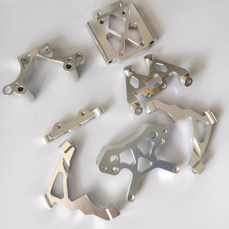 Alloy Bulkhead Suspension Arm Chassis Wheel Hub Carrier for Rovan HPI KM Baja 5B - Image 3 of 4