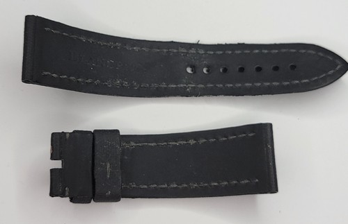 Authentic Blancpain Black Sailcloth Watch Strap 23/20mm 74+113mm OEM n.3 - Picture 2 of 2