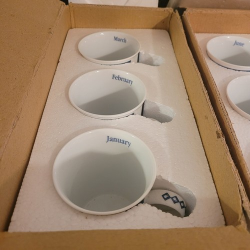 NEW Pillsbury Doughboy Danbury Mint Coffee Cups of the Month 2000/2001 - Picture 17 of 20