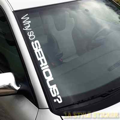 WHY SO SERIOUS  Aufkleber  Joker face  139