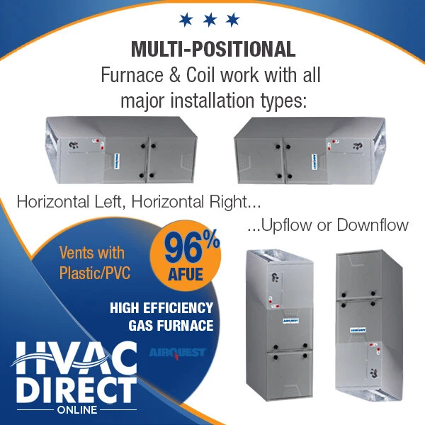2.5 Ton ACiQ-Heil by Carrier 15 SEER 96% 80K BTU Gas Furnace/AC System  w/Kit | eBay